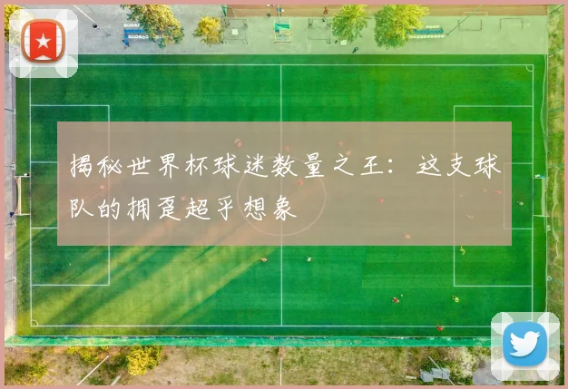 揭秘世界杯球迷数量之王:这支球队的拥趸超乎想象